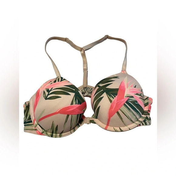 PINK Victoria's Secret Wear Everywhere Push Up Lightly Lined Bra Sz 34B - Picture 1 of 6
